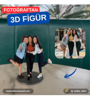 MakinaFleo Kişiye Özel 3 Kişilik 3D Figür (10cm)