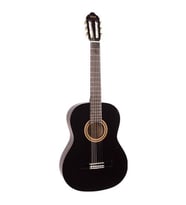 Valencia VC103TBK 3/4 Klasik Gitar - Siyah (Başlangıç Seviyesi)  Sap Ayar Çeliği (Truss Rod), Şık Parlak Siyah Kaplama, Ortaokul Çağına Uygun Skala Uzunluğu ve Yüksek Dayanıklılık