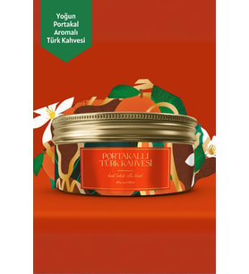 Orange Turkish Coffee - Portakal Aromalı Türk Kahvesi, 150 gr