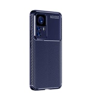 Xiaomi Mi 12T Pro Kılıf Zore Negro Karbon Tasarım Silikon Kılıf (Lacivert)