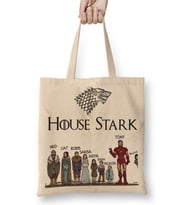 Game Of Thrones House Stark And Tony Stark Bez Çanta Uzun Saplı