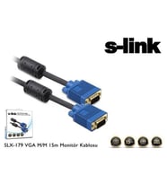 S-link SLX-179 Vga m-m 15m Monitör Kablosu