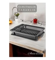 Bulaşık Durulama Sepeti Tabaklık Bulaşık Kurutmalık Gri̇ Alessi 715437