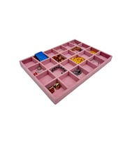 Bölmeli Takı ve Aksesuar Tablası Pembe Süet