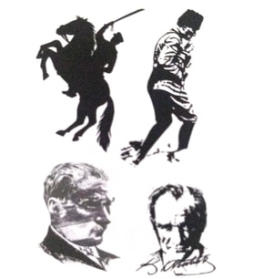Dekoratif Etiket Atatürk 80X120Mm Dl-022 - 4 adet