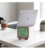 Hayatımdaki En Güzel İsim Yazılı Modern Obje, Babaya Özel Aslan Tasarımlı 10x10 cm Dekoratif Tasarım