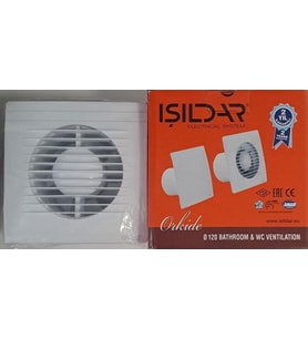IŞILDAR (ORKİDE ) HAVALANDIRMA FANI / BANYO VE TUVALET ASPİRATÖRÜ 120 LİK