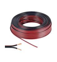 2 x 0.75 mm Bitişik Yassı Kordon Hoparlör Kablosu 150  Metre
