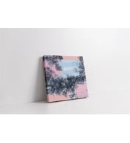 Pembe Gri Soyut Kanvas Tablo