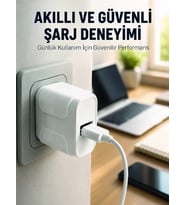 Pratik ve Kompakt Tasarımlı 12W USB Telefon Şarj Adaptörü