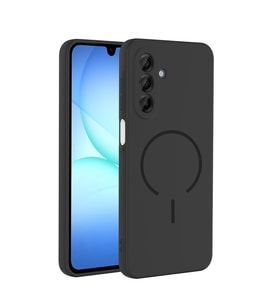 Galaxy A17 Kılıf Kamera Çıkıntılı Magsafe Şarj Özellikli Lüx Meta Kapak (Siyah)