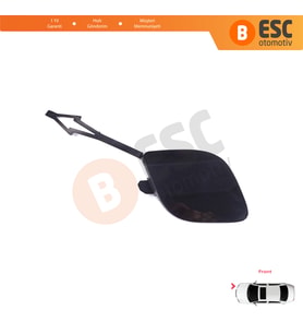Renault Clio MK5 V B7 BJA 2019-2023 Makyajsız Kasa için Ön Tampon Çeki Demiri Kapağı ASTARLI