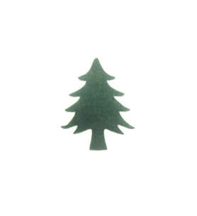 12 Adet 3x4cm Keçe Çam Ağacı (Karışık)