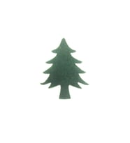 12 Adet 3x4cm Keçe Çam Ağacı (Karışık)