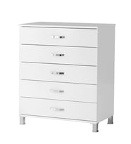 Buket Geniş 5 Çekmeceli Şifonyer 85x45x95 Demonte  (Beyaz)