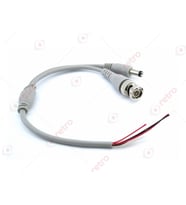 Hazır Kablolu BNC ve Power Jack Dc Kablo 10lu 30cm (Beyaz)
