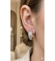 Xuping Rose Gold Renginde Zirkon Taş İşlemeli Şık Tasarım Çelik Kadın Küpe