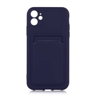 Apple iPhone 12 Kılıf Zore Ofix Kartlık Bölmeli Kılıf (Lacivert)