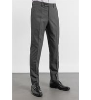 Siyah - Füme Yan Cep Kazayağı Desen Slim Fit Esnek Classic Pantolon 1003255174
