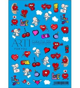 Stiker Arti Color Ful 126 Aşk Love