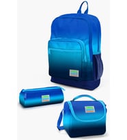 Coral High Kids Lacivert Mavi Renk Geçişli 3’lü Okul Çanta Seti SET0123745