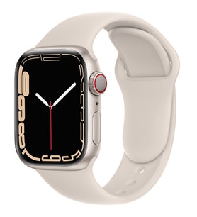 Bagies Apple Watch Seri 7 45 mm Uyumlu Silikon Kordon Kayış - Yıldız Işığı - Bej - Taş
