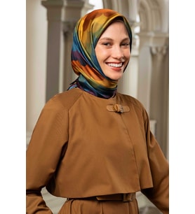 Armine Nostalji Serisi İpek Sura Eşarp 9212DS-35 (Bordo)