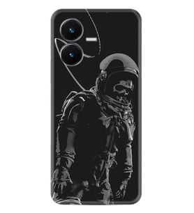 Vivo Y22S Kılıf Silikon Desen Özel Seri İskelet Astronot 1613
