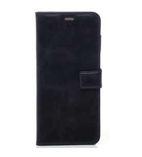 Tecno Camon 19 Hakiki Deri Cüzdanlı Kapaklı Kaliteli Lüks Kılıf (Lacivert)