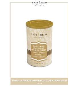 Damla Sakızlı Türk Kahvesi 250gr Teneke Caffe Rino
