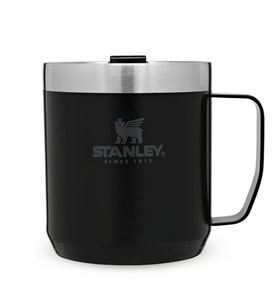 The Legendary Camp Mug Kapaklı Termos Bardak 0.35L  12oz - Matte Black Pebble (Siyah)