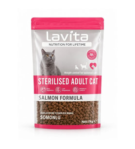 LaVital Somonlu Kısırlaştırılmış Kedi Maması 1 Kg