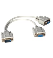 PM-1557 1x VGA Erkek To 2x VGA Dişi 30 CM Çevirici Kablo