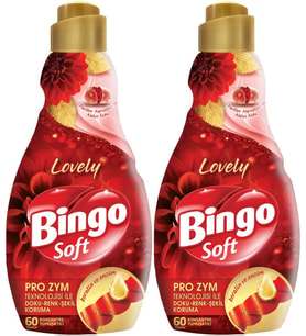 Bingo Soft Çamaşır Yumuşatıcı Konsantre 1440ML Lovely (2 Li Set)