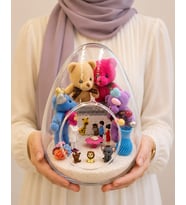 Ana Sınıfı Ana Okulu Peluş Ayıcıklı Yumurta Cam Fanus Buketi Canım Öğretmenim Öğretmenler Günü Hediyelik 2
