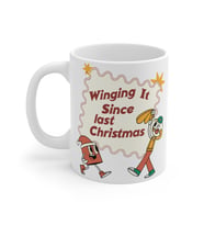 Winging It Since Last Christmas Coffee Mug  - Komik Hediye Kupa  Ofis Arkadaşına Harika Hediye
