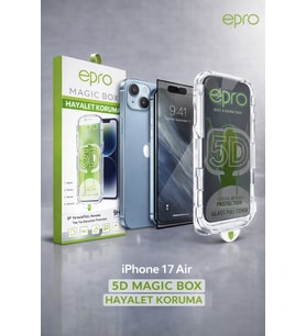 Epro 5D Magic Box Hayalet Ekran Koruyucu ve Kılıf Seti (iPhone 17 Air)