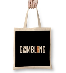 Awesome Gambling Casino Gamblers Card Games Chips Bez Çanta Uzun Saplı