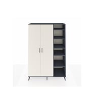 Hyperion Gardrop 7 Raflı 2 Kapaklı Tek Askılı 132x44x195 Antrasit-Aytaşı