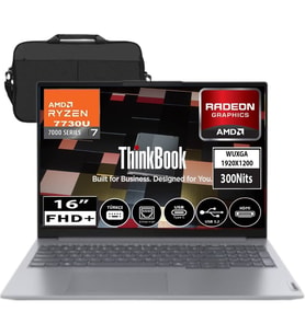 Lenovo Thinkbook 16 G7 Arp Amd Ryzen 7 7735HS 32GB Ddr5 512GB SSD Radeon 680M 16" Wuxga 300NITS IPS Freedos Taşınabilir Bilgisayar 21MW002CTR02 &çanta