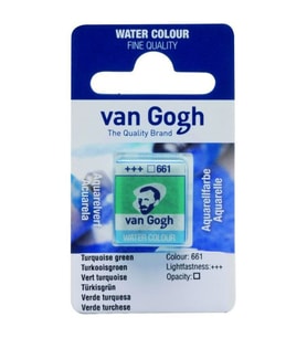 Talens Van Gogh 1/2 Tablet Sulu Boya 645 Hooker Green Deep 
