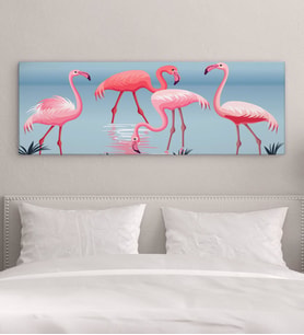 BK Gift Yatak Odası Konseptli Panorama Kanvas Tablo 100x35cm-11