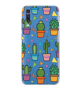 PrintiFy Samsung Galaxy A70S ile Uyumlu Water Color 4  Kamera Korumalı Şeffaf  Kılıf