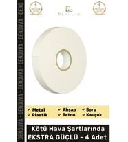 #Bant Güçlü Yapışkanlı 18mm 2m Duvar Tablo Montaj Bandı Ofis Ev Mobilya Çok Amaçlı Çift Taraflı Köpü
