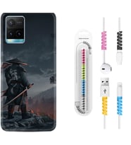 Vivo Y11S Y21S Y20 Y20S Y70 Kılıf Kablo Koruma Spiral Silikon Warrior 1653