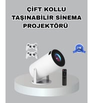 Taşınabilir Projeksiyon Cihazı 4K Destekli Wi-Fi Kablosuz Ekran Yansıtma