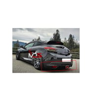 RENAULT MEGANE 3 COUPE RS Uyumlu ARKA TAMPON EKİ KARLIK FİBERGLASS BOYASIZ