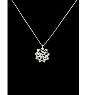 ❄️✨ 925 İthal Gümüş Kar Tanesi Kolye  Pave Zirkon Taşlı Kış Şıklığı  Özel Tasarım Aksesuar