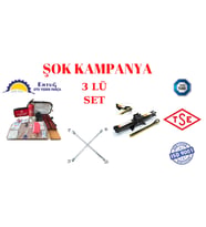 Trafik Seti + Oto Cırcırlı Kriko + Bijon Anahtarı (448891617) (Siyah)