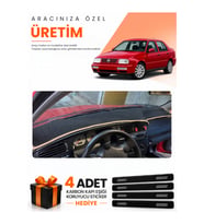 VOLKSWAGEN VENTO (1992-1998) Uyumlu Torpido Koruma Örtüsü Oto Kılıfı - Siyah Bej